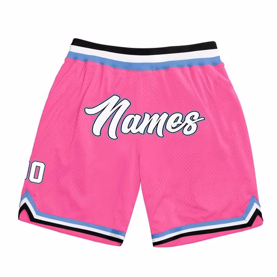 Pantaloncini da basket da uomo per ragazzi all'ingrosso in maglia vuota tinta unita da allenamento traspirante personalizzato